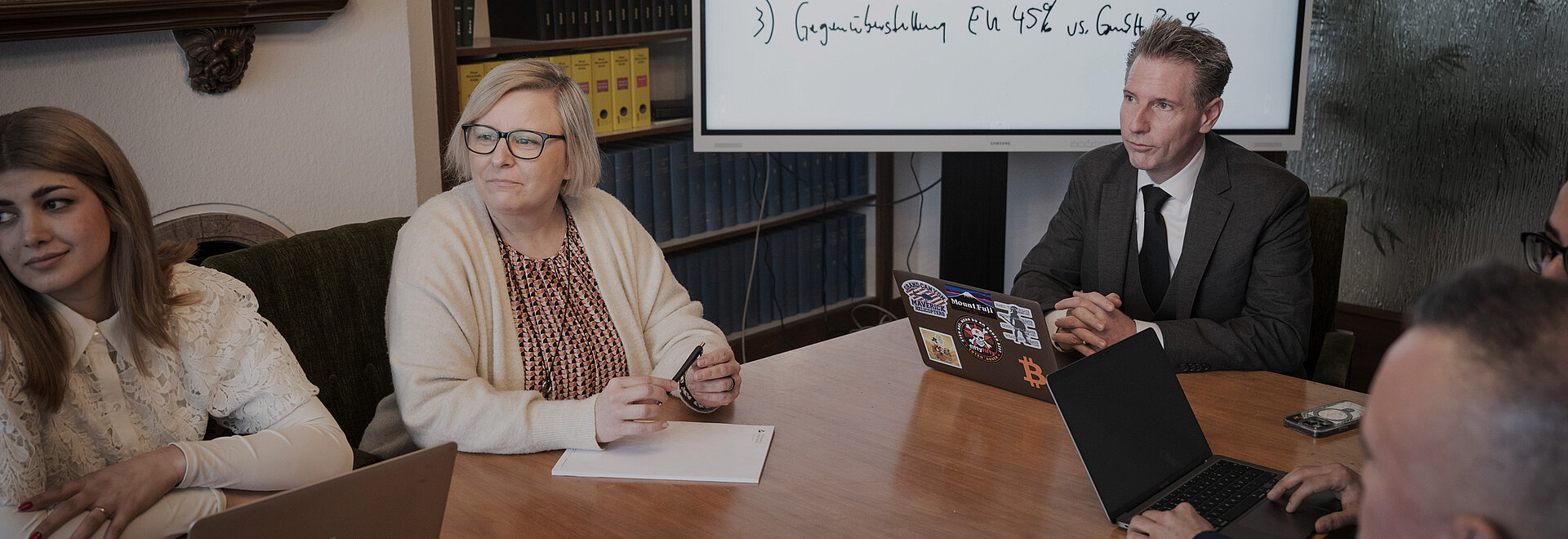 Jahresabschluss Gespräch bei Franke & Partner